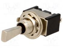 Switch  toggle, Pos  3, SP3T, ON-OFF-(ON), 3A/250VAC, -25÷85C, 20m