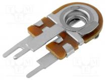 Potentiometer  mounting, single turn, 220, 100mW, 20%, linear