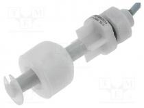 Sensor  liquid level, -20....90C, Output conf  SPST-NO, lead 0,5m