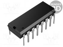 IC  driver, H-bridge, motor controller, DIP16, 0.6A, Channels  4