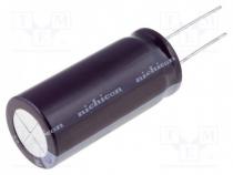 Capacitor  electrolytic, low impedance, THT, 1000uF, 16VDC, ±20%