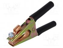 Crocodile clip, 500A, Grip capac  max.45mm, Overall len  190mm