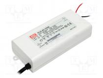 Power supply  switched-mode, LED, 39.9W, 34÷57VDC, 700mA, IP30