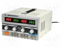 Power supply  laboratory, linear,multi-channel, 0÷30VDC, 0÷3A