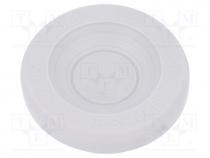 Grommet, Ømount.hole  40mm, TPE (thermoplastic elastomer), grey