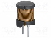 Inductor  wire, THT, 22uH, 2.3A, 55m, 10%, Ø9.5x10.5mm, Pitch  5mm