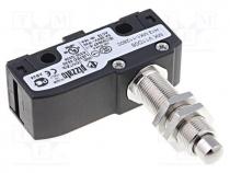 Microswitch SNAP ACTION, with pin, SPDT, 6A/250VAC, 5A/24VDC