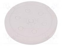 Multigate grommet, Ømount.hole  50mm, light grey, Holes no  7