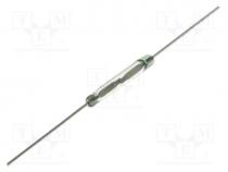 Reed switch, Range  10....15AT, Pswitch  10W, Ø2.2x14mm, 500mA