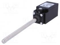 Limit switch, spring length 103mm, NO + NC, 10A, max.500VAC, IP67