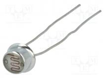 Photoresistor, 100mW, 45....140k, 540nm, Mounting  THT, 150VDC