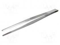 Tweezers, 240mm, Blades  straight, Blade tip shape  rounded