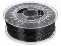 Filament  PET-G, Ø  1.75mm, black, 220÷250°C, 1kg