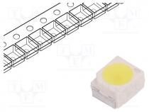 LED, SMD, 3528,PLCC2, white cold, 152÷606mlm, 45÷224mcd, 5600K