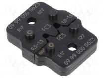 Crimping jaws, FC3 contacts, 0.5....1.5mm2