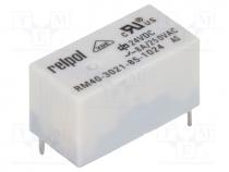 Relay  electromagnetic, SPST-NO, Ucoil  24VDC, 8A/250VAC, 8A/30VDC