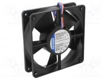 Fan  DC, axial, 24VDC, 119x119x32mm, 160m3/h, 45dBA, ball bearing