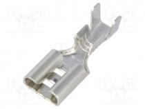 Tip  flat, 6.3mm, 0.8mm, female, 1.5....2.5mm2, crimped, for cable