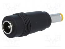 Adapter, Out  4,8/1,7, Plug  straight, Input  5,5/2,1, 6A