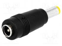 Adapter, Out  5,5/1,7, Plug  straight, Input  5,5/2,1, 7A