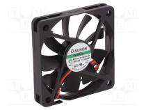 Fan  DC, axial, 12VDC, 60x60x10mm, 24.17m3/h, 25dBA, Vapo, 3500rpm