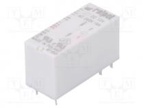 Relay  electromagnetic, SPST-NO, Ucoil  12VDC, 16A/250VAC, 480mW