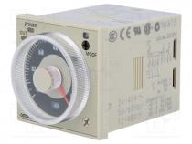 Timer, 0,05s....300h, DPDT, 250VAC/5A, Usup  24....48VAC, 12....48VDC, IP4