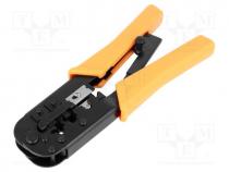 Tool  for RJ plug crimping