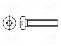 Screw, M1,6x12, 0.35, Head  button, Torx®, TX05, ISO standard  14583