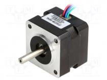 Motor  stepper, 10VDC, Shaft  D spring, max.98.8mNm, 500mA