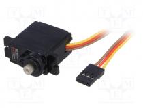 Motor  servo, 4.8÷6VDC, micro, analogue, 14.7g, 23x12.1x28.8mm