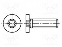 Screw, M2x5, 0.4, Head  cheese head, Torx®, TX05