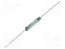 Reed switch, Range  15....20AT, Pswitch  10W, Ø2x10mm, 0.5A, max.200V