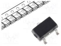 Transistor  N-MOSFET, unipolar, 60V, 0.073A, 0.2W, SOT323