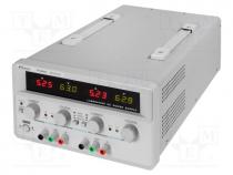 Power supply  laboratory, linear,multi-channel, 0÷60VDC, 0÷5A