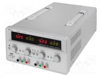 Power supply  laboratory, linear,multi-channel, 0....60VDC, 0....5A
