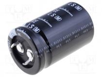 Capacitor  electrolytic, low impedance, SNAP-IN, 150uF, 450VDC