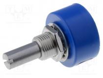 Potentiometer  shaft, single turn, 10k, 15%, 1W, linear, 6.35mm