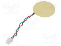 Sound transducer  piezo, without built-in generator, -20....70C