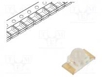 LED, SMD, 1206, orange, 1000÷1700mcd, 3.2x1.6x1.8mm, 40, 2÷2.5V