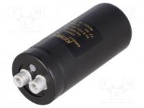 Capacitor  electrolytic, 6800uF, 100VDC, Ø36x82mm, Pitch  12.8mm