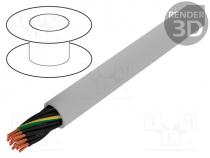 Wire, JZ-500, 16G0,5mm2, unshielded, 300/500V, PVC, Cu, stranded