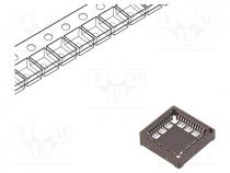 Socket  PLCC, PIN  44, tinned, 1A, SMT, Package  cut from reel