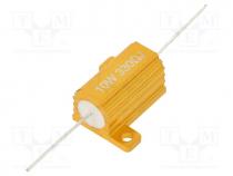 Resistor  wire-wound, with heatsink, 330, 10W, 5%, 50ppm/C