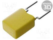 Capacitor  ceramic, MLCC,monolithic, 10pF, 100V, C0G, 5%, THT