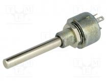 Potentiometer  shaft, single turn, 4.7k, 3W, 20%, 6mm, linear