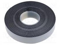 Tape  self-amalgamating, black, 19mm, L  9.1m, Thk  0.75mm, 800%