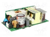Power supply  switched-mode, open, 150W, 127÷370VDC, 90÷264VAC