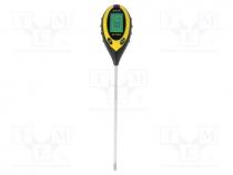 Meter  pH, LCD,with a backlit, 3,5....9,0pH, Dim  122x63x36mm, 73g