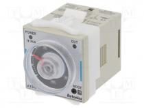 Timer, 0,05s÷100h, DPDT/ SPDT + SPDT, 250VAC/5A,30VDC/5A, PIN  8